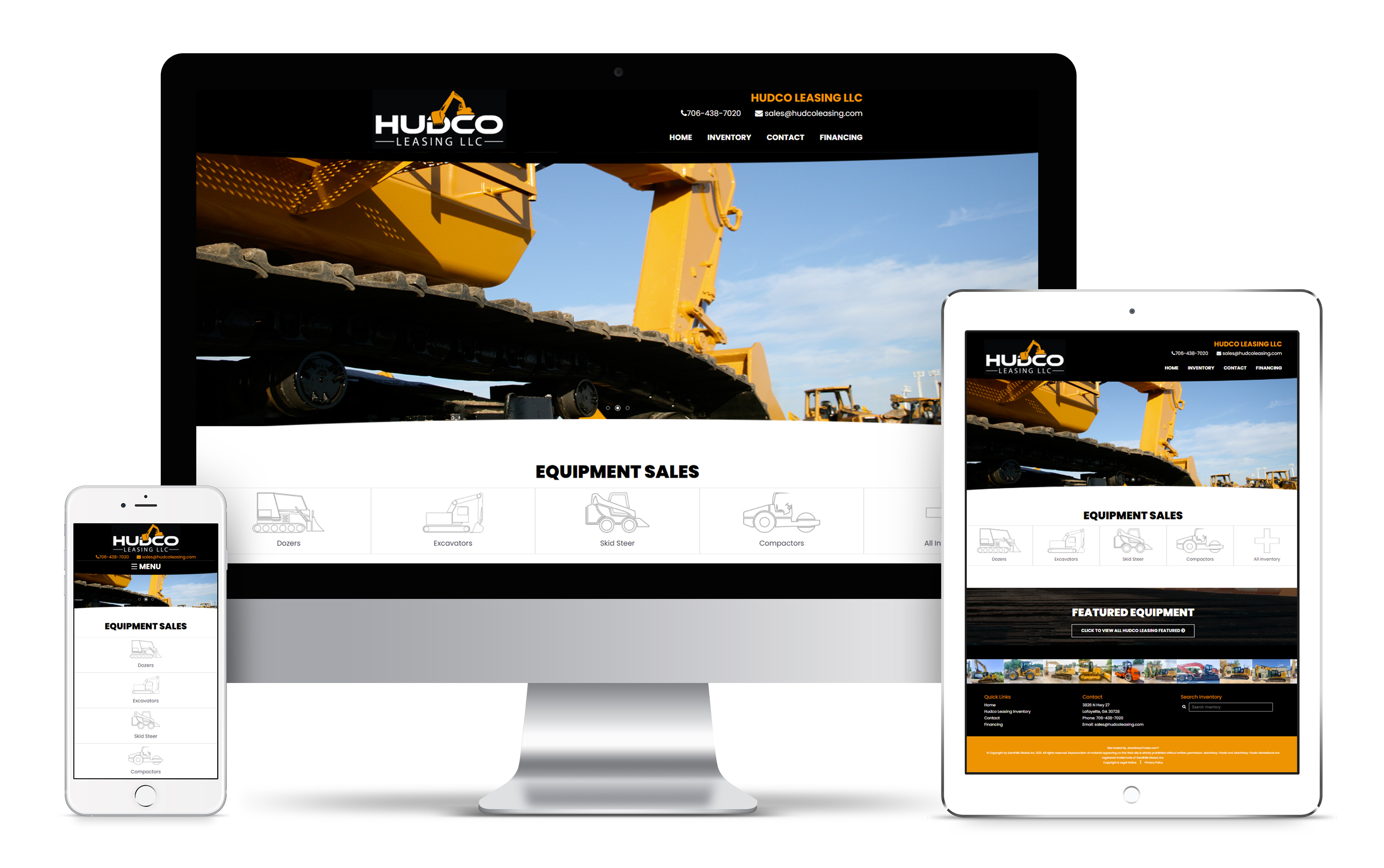 Hudco Leasing Web Design Work