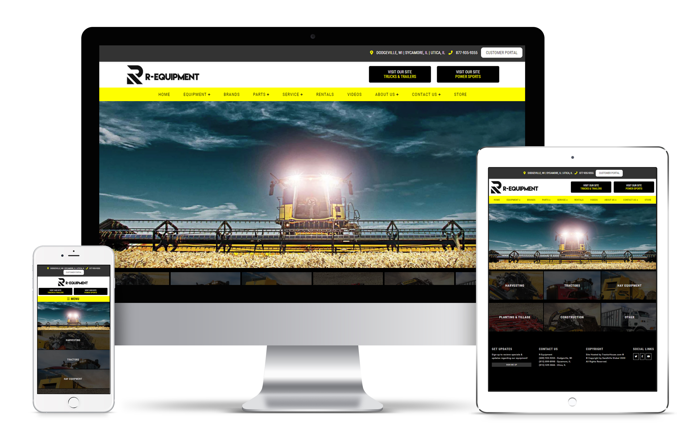 R-Equipment Web Design Work