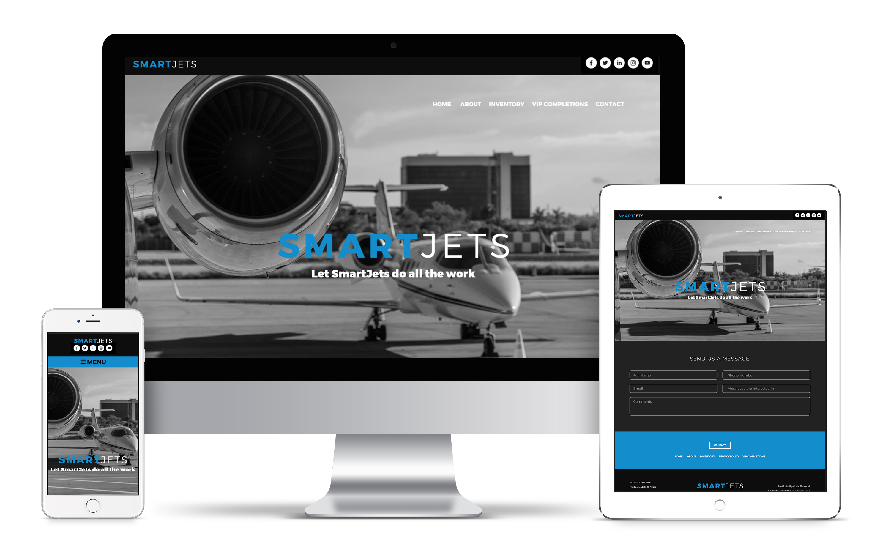 Smartjets Web Design Work